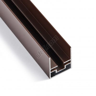 Профиль рамы москитной сетки плиссе коричневый
